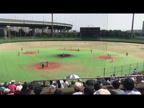 興国・山内尚哉選手vs大阪桐蔭・根尾昂投手。大阪桐蔭-興国＠南港中央球場2017 第99回全国高校野球選手権大阪大会準々決勝