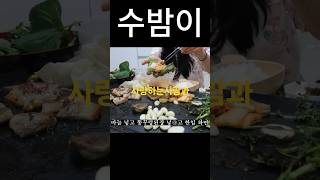 수밤이 💢 순한맛ver 할머니와 반지하 삼겹살 먹방