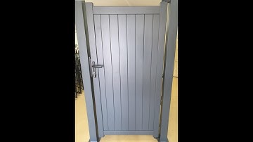 Installing Tall Single Aluminium Gates Between Posts