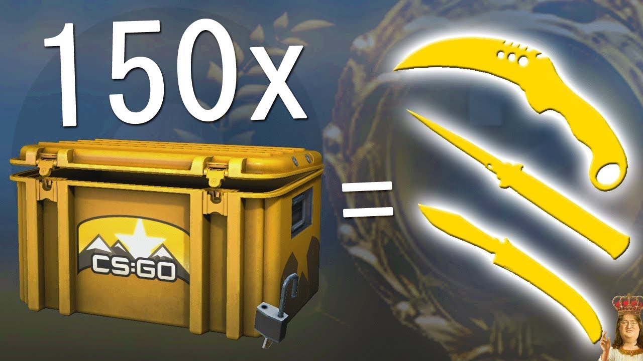 i opened 150 CSGO cases and this happened..