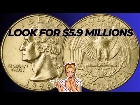 Most valuable 1998 Liberty Quarter Dollar Coin Worth Millions! ~ Coins Look For Money!