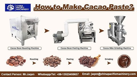How to Make Cacao Paste/Cocoa Liquor from Raw Cocoa Beans?|Cocoa Beans Paste Mass Making Machine