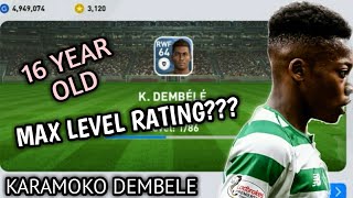 Karamoko Dembele Scout Combination & Max Level Rating / 16 Year Old || Pes 2020 Mobile