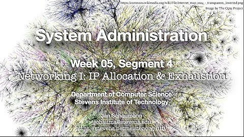 CS615 System Administration, Week 05, Segment 4 - Networking I: IP Allocation and IPv4 Exhaustion