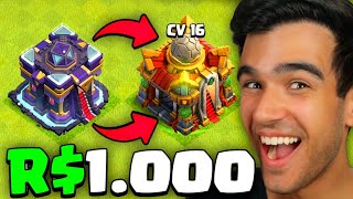 UPEI PRO CV 16 NO CLASH OF CLANS E GEMEI TUDO!!