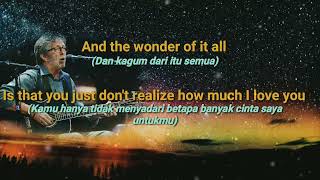 lirik dan terjemahan wonderful tonight