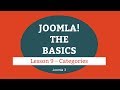 Joomla 3 Tutorial - Lesson 09 - Categories