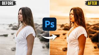 Soft Creamy Beach Color Effect in Photoshop | Professional Color Grading screenshot 5