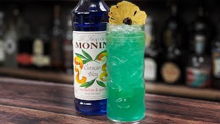 FANTASTIC BLUE COCONUT COCKTAIL - Monin Blue Curacao Cocktails