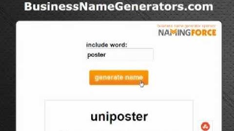Business Name Generator