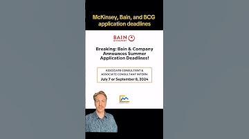 MBB consulting deadlines are here!