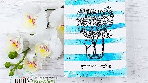 Unity Quick Tip: Masking Fluid Watercolor Splatter Stripes