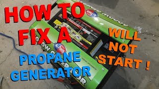 Propane Generator Will Not Start | Troubleshooting & Fix