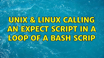 Unix & Linux: Calling an expect script in a loop of a bash scrip