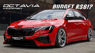 Skoda OCTAVIA VRS 2024 Facelift HARDCORE Widebody MODIFIED Concept 4K