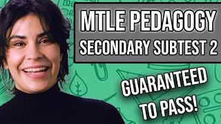 MTLE Pedagogy: Secondary (Grades 5-12) Subtest 2 (Study Guide + Practice Questions)