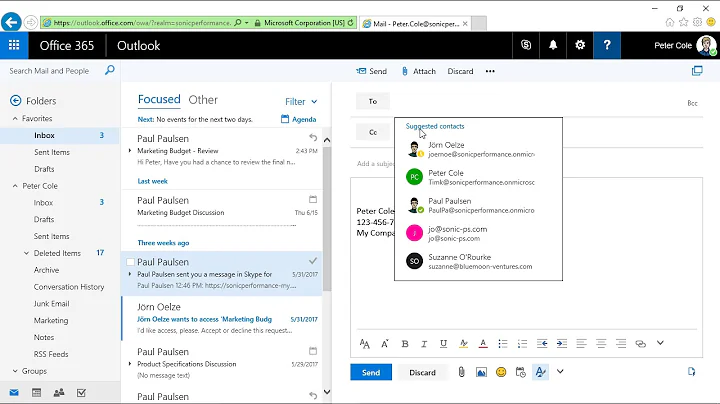 Office 365 Mail - First Steps