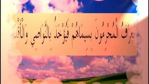 القران الكريم سورة الرحمان الأية  41.wmv