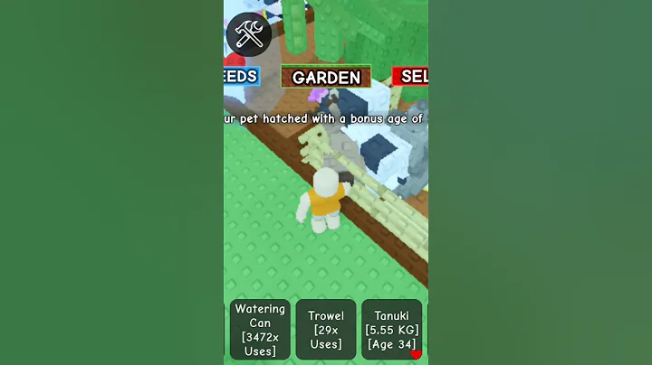 GETTING GOLDEN GOOSE IN GROW A GARDEN (BEANSTALK EVENT) #roblox #shorts