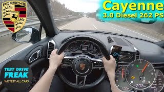 2016 Porsche Cayenne Diesel Tiptronic S 262 PS TOP SPEED AUTOBAHN DRIVE POV