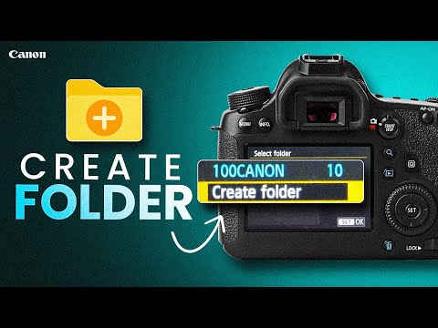 How to Create FOLDER on Canon Camera | Organize Camera Photos