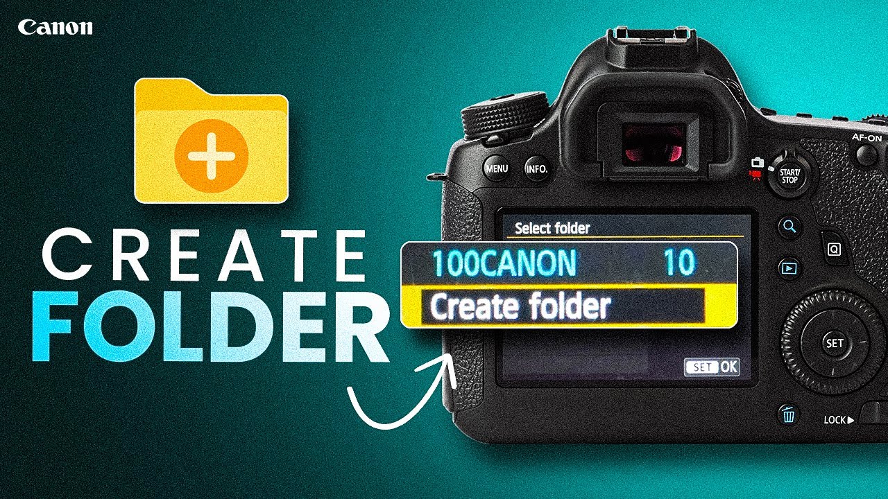 How to Create FOLDER on Canon Camera | Organize Camera Photos