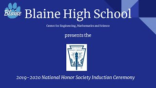 Blaine High School National Honor Society Induction Ceremony