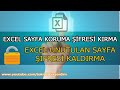 Microsoft Excel Sayfa koruması şifre kırma. Unutulan sayfa şifresini kaldırma. Excel şifre kı