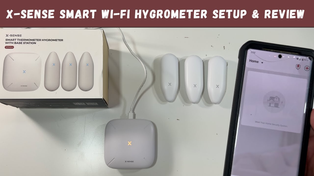 X-Sense WiFi Thermomètre Hygromètre Intérieur, Smart Moniteur de la Te