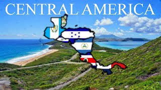 Central America Flag Map Speed Art