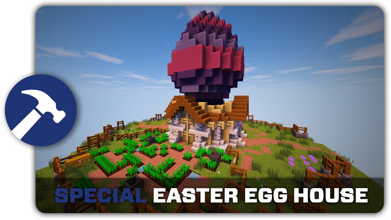  Minecraft  Building Tutorial How to build an Easter Egg  