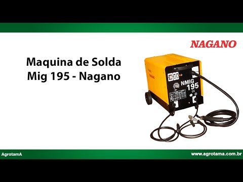 Vídeo de Máquina de Solda 195 Ampéres 60 HZ 220V 5.2KvA Flex Solda Ferro Inox Alumínio - NMIG195