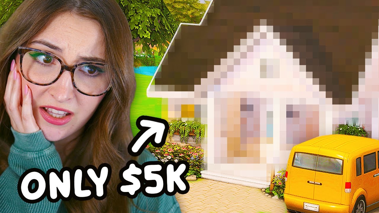 can i build a house for ONLY $5000 in the sims 4? - YouTube