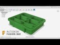 Model O-ring Grooves in a Box with Dividers — Fusion 360 Tutorial — #LarsLive 140