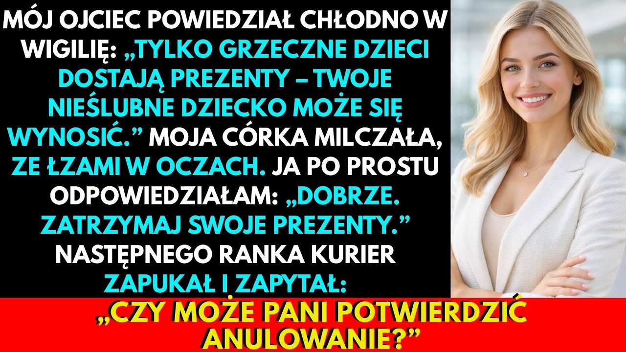 Mój Ojciec Zawstydził Moją Córkę W Wigilię — Następnego Rano Zapłacili Za To...