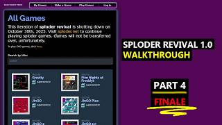 Playing All Sploder.Us.To Games - Part 4 (Finale)