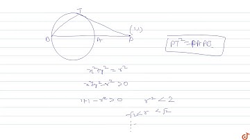 The equation of chord AB of the circle  `x^2+y^2=r^2`  passing through the point P(1,1) such th...