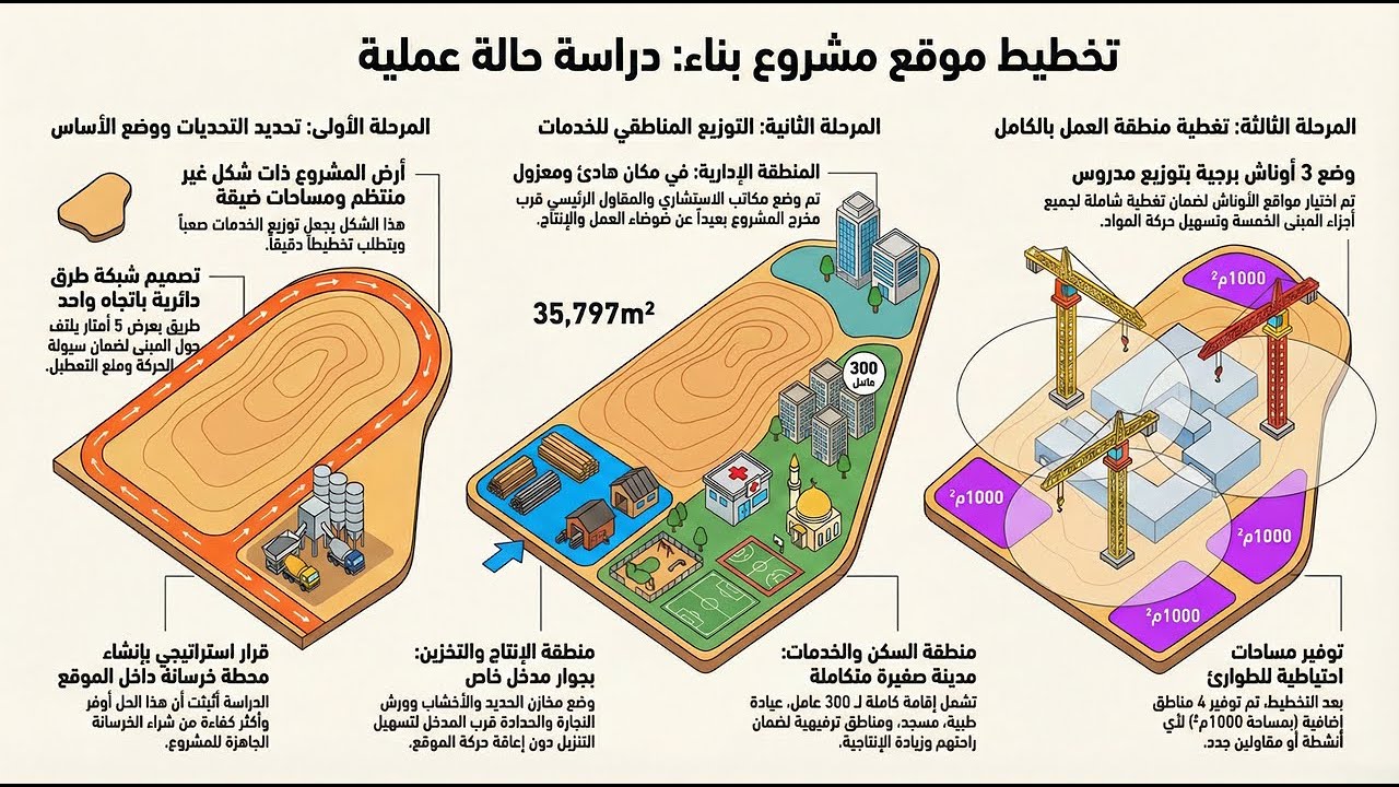 ملخص المحاضرة (10): تخطيط مواقع البناء