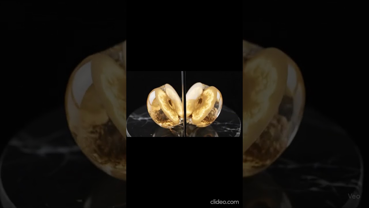 The Crystal Apple Slice (Oddly Satisfying & Hyper-Realistic)