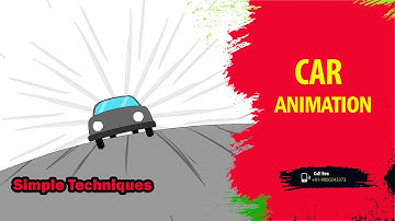 Adobe Flash cs6 l Car Animation | 2d animation | Flash in Hindi  | Vehicle Animation