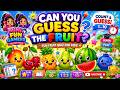 Can You Guess the Fruit  🍓🍍   Fun Fruit Quiz for Kids   Learn Colors &amp; Fruits