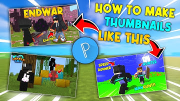 How To Make Minecraft Thumbnail Like Pc Thumbnail | How To Make Minecraft Thumbnail In Android