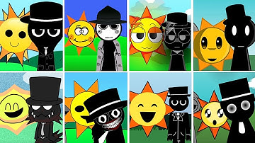 Incredibox - Sprunki but only MR.BLACK HAT and MR.SUN in ALL Different Mods.New Version 11