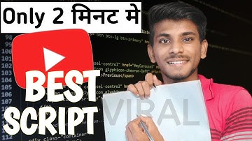 How to write a Script for YouTube video & get more watchtime | best viral script
