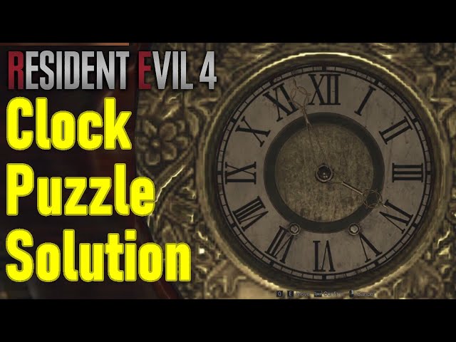 Resident Evil 4 Remake: Grandfather Clock Correct Time Puzzle