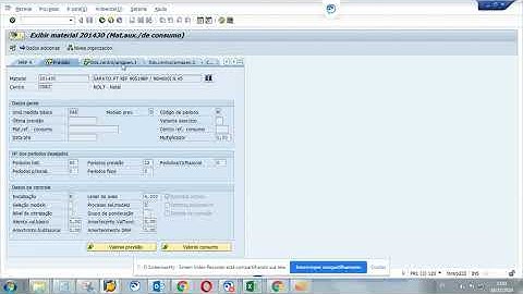 SAP MM03 Exibir Material