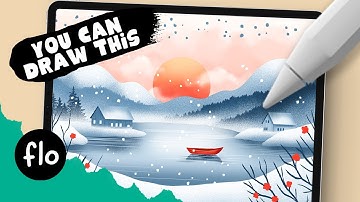 Learn to Paint a Winter Scene in Procreate