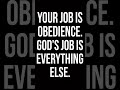ARE YOU DOING GOD’S JOB? 🛑 Faith, Obedience, Trust God, Christian Motivation