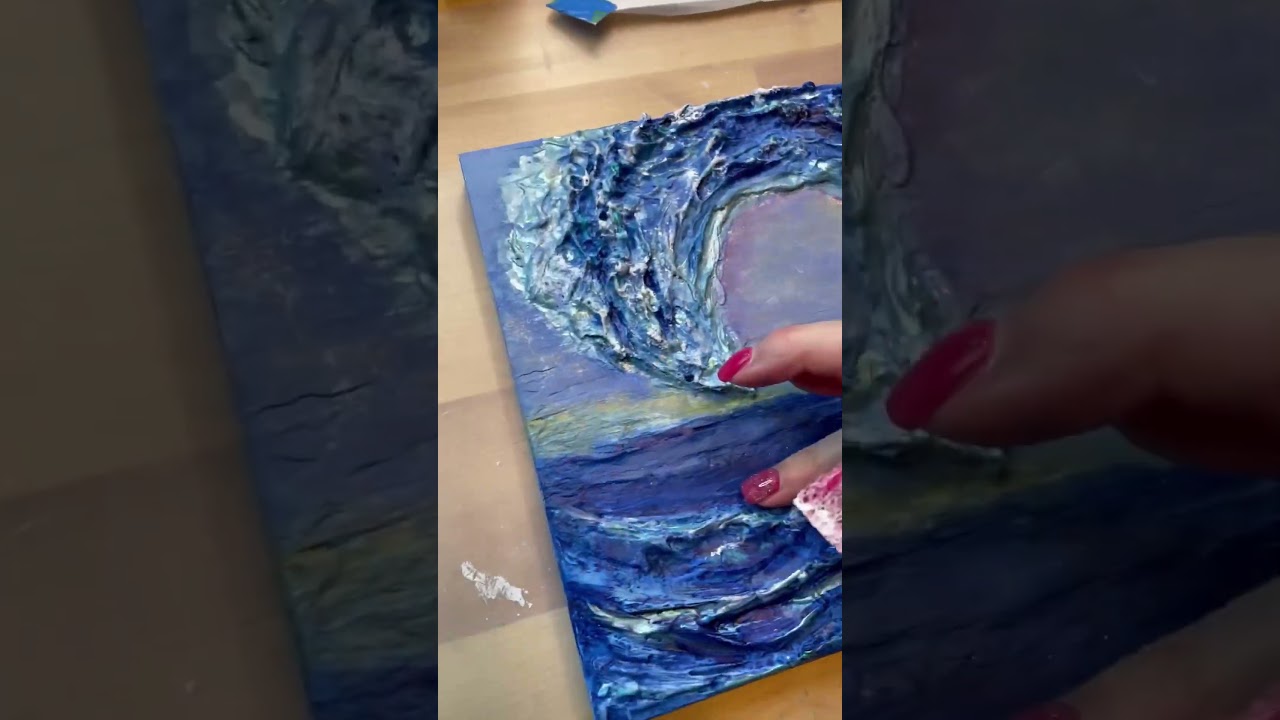 Behind The Scenes Of Painting A Texture Art Wave