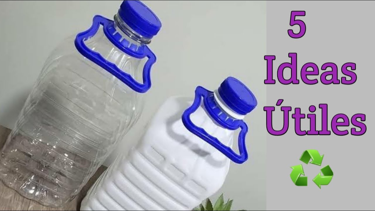 5 IDEAS INCREÍBLES PARA RECICLAR BOTELLAS DE PLÁSTICO 